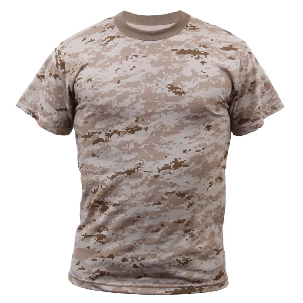 Mens Rothco DESERT DIGITAL CAMOTactical TShirt Military Camouflage Various Sizes